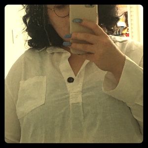 Plus Size White Tunic